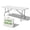 white, variant on ROYAL CODE 6FT 330lb Folding Table 1-Pack Safety Lock Portable for Camping Party Indoor/Outdoor