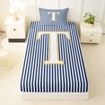 thumbnail image 3 of Erosebridal Letter T Kids Twin Sheet Sets, Modern Abstract Bedding, 3pcs, 3 of 5