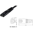 thumbnail image 5 of Toptekits 1-15P to C7 Short Cord,NEMA1-15P to IEC320 C7 Figure 8 Shotgun Connector Retractable Spring AC Power Supply Cable Cord Wire Socket Plug Jack (1-15P to C7 Retractable Spring), 5 of 11