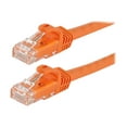 thumbnail image 1 of Monoprice FLEXboot Series - Patch cable - RJ-45 (M) to RJ-45 (M) - 5 ft - UTP - CAT 6 - molded, snagless, stranded - orange, 1 of 2
