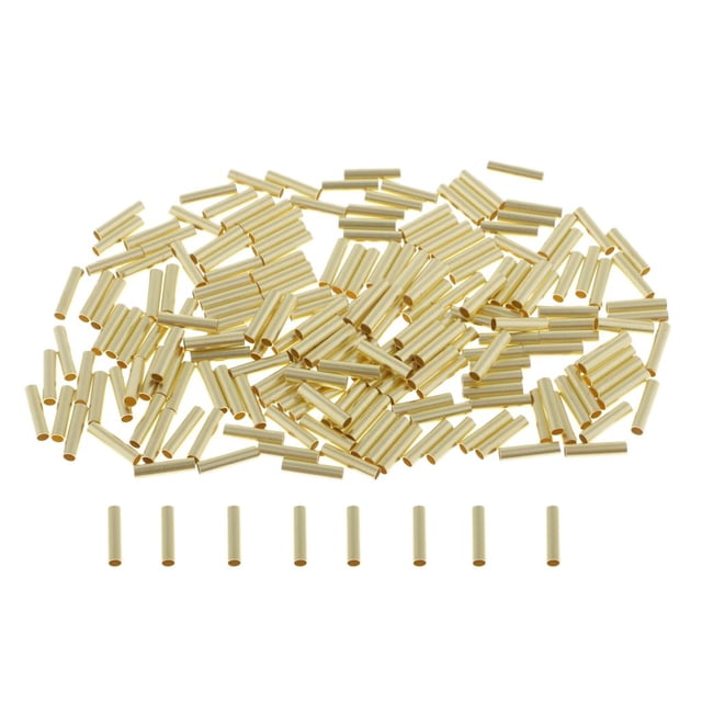 200 piezas resistentes, mangas de de pesca de un solo barril, tubo de cobre, aparejos Diámetro .8mm Zulema Mangas de engarce de un solo barril