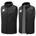 thumbnail image 5 of Mifsaly Plus Size Heated Vest for Women Men Thermal 9 Heat Zones 3 Heating Levels Padded Jacket Sleeveless Zip up Warm Quilted Coats Outdoor Skiing Winter Outerwear with Zipper Pockets Unisex, 5 of 7