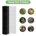 thumbnail image 4 of HITTITE Hardware Cloth 1/2 inch 48 x 100 ft, 19 Gauge Welded Black PVC Coated Wire Mesh, Galvanized Welding Chicken Wire Fence Mesh for Chicken Coop and Home Improvement Projects., 4 of 6