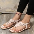 thumbnail image 5 of CAICJ98 Sandals Women Women Solid Color Suede Retro Flat Casual Fish Mouth Beach Sandals,Gray, 5 of 5