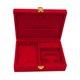 thumbnail image 2 of Caja de joyería de terciopelo de moda, bandeja, organizador de almacenamiento de joyas de viaje Tipo 4, 2 of 8