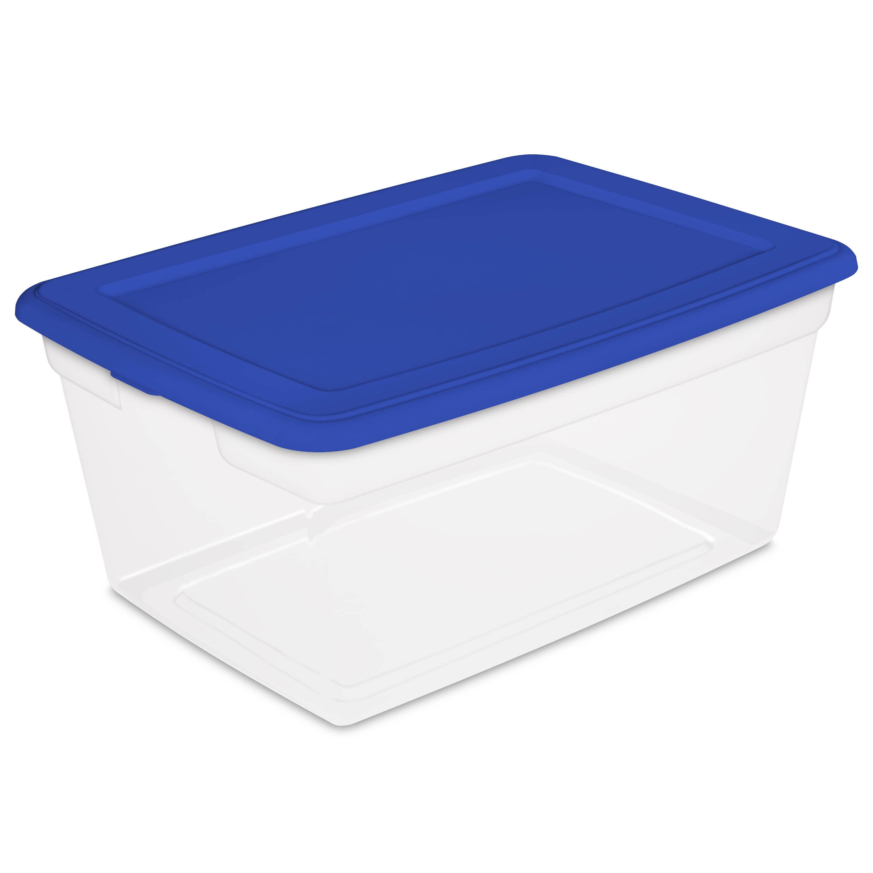 Sterilite 50 Quart Storage Box Cobalt Crush Com