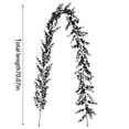 thumbnail image 2 of PEIXUN Halloween Black Maple Garland Artificial Hanging Fall Leave Vines Home Decor Thanksgiving Garlands Decor, 2 of 7