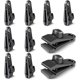 thumbnail image 1 of 10 Piezas Clips para Lona, Piezas de Fijación de Lona, Ganchos para Lona, Clips para Tienda de Campaña a Prueba de Viento, Accesorios de Clip a Prueba de Viento a Prueba de Sol (Negro) Sincero Electrónica, 1 of 5