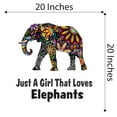 thumbnail image 4 of Animal Watercolor Wall Decals for Kids Room - Floral Elephant Safari Animal Quotes Art Floral DIY & Creativity Boy Girl Bedroom Wall Water Color Sticker - Size: 20 In x 20 In, 4 of 5