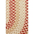 thumbnail image 2 of Indoor/Outdoor Rug, Beige Reversible Braided Textured Design, 2Ft. X 4Ft. Oval Runner Deck/Patio Carpet, 2 of 2