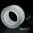 thumbnail image 6 of BB Hapeayou Window Sealing Tape Transparent Weather Insulation Tape 0.02in Thicknesses (1 Roll 1.97×394in), 6 of 9