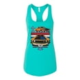 thumbnail image 2 of Wild Bobby, Mustang Powered by Ford Performance Cars and Trucks Women Racerback Tank Top, Tahiti Blue, X-Large, 2 of 6