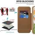 thumbnail image 7 of Case for Google Pixel 10 Pro XL Case Wallet Compatible with Magsafe, Shockproof Full Protective Flip Folio Wallet Case with RFID Blocking Card Slots PU Leather Cover with Lens Protector - Brown, 7 of 7