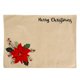 thumbnail image 1 of Bewildely Manteles individuales de Navidad, vajilla con flores rojas grandes, posavasos para bebidas, mantel de de lino para comedor, decoración del Kits de decoración para fiestas Bewildely HA068359-00, 1 of 6