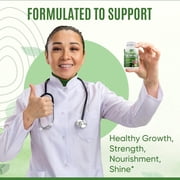 100% Pure Hair, Skin & Nails Vitamins with Biotin – Super Blend Beauty Support Formula for Hair Growth, Strong Nails & Radiant Skin – Daily Dietary Supplement for Women & Men