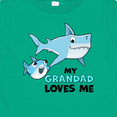thumbnail image 4 of Inktastic My Grandad Loves Me with Cute Sharks Boys or Girls Baby T-Shirt, 4 of 5