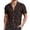 Brown, variant on European Beach Men Comfortable Loose Sports Foreign Trade Business Casual Collar Button Open Shirt Short Sleeve Shirt Sequin Shirt Men