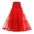 thumbnail image 2 of HJYCHN Women Elegant Boneless Wedding Dress Long Petticoat Tutu Skirt for Bridal and Formal Events Red One Size, 2 of 3