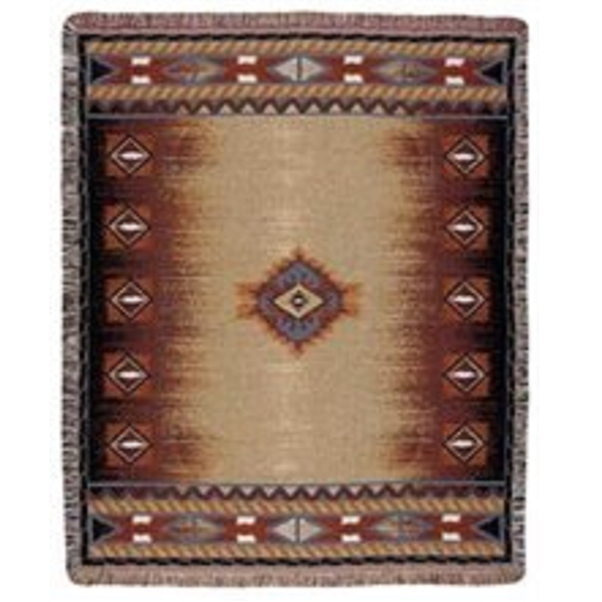 Southwest Design Tapestry Throw Blanket 50" x 60"