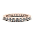 thumbnail image 1 of Natural 1.35Ct Round Cut Diamond Classic Shared Prong Women's Anniversary Wedding Eternity Band Ring Solid 14k Rose Gold F VS2, 1 of 3