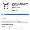 thumbnail image 2 of Front Control Arm Sway Bar Link Tie Rod Kit 6 Piece - Compatible with 2007 - 2009 Suzuki XL-7 2008, 2 of 2