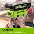 thumbnail image 4 of Greenworks PowerAll 24V Brushless Cordless Router, (Tool Only), RT350A1, 4 of 16