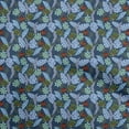 thumbnail image 1 of oneOone Cotton Poplin Twill Blue Fabric Tropical Leaf Craft Projects Decor Fabric Printed By The Yard 56 Inch Wide, 1 of 5