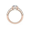thumbnail image 2 of 1.70 Carat Brilliant Radiant Cut Real Diamond Elegant Solitaire with Accents Wedding Ring for Women Solid 18K Rose Gold Size 10, 2 of 8