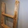 thumbnail image 6 of Ekena Millwork 15"W x 48"H x 3 1/2"D Vintage Farmhouse 3 Rung Ladder, Barnwood Decor Collection, Weathered Brown, 6 of 13