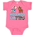 thumbnail image 3 of Inktastic Moo Moo I'm 2 with Cute Holstein Cows Boys or Girls Baby Bodysuit, 3 of 5