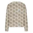 thumbnail image 3 of Oplxuo Ugly Christmas Cardigan for Women Casual Long Sleeve Open Front Button Sweater Funny Ugly Christmas Print Outwear, 3 of 4