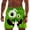 Green, variant on FUZHIQ Mens Swim Trunks 2xl Big and Tall Retro Athletic Tropical Print Quick Dry Beach Swimming Shorts with Pockets Anti-Chafe Swimwear Bathing Suits,L