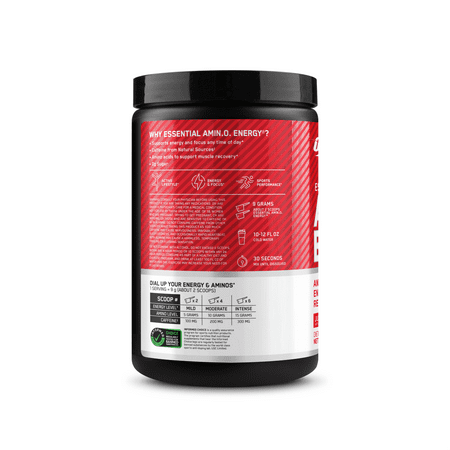 ESSENTIAL AMIN.O. ENERGY, Juicy Strawberry Burst, 9.5 oz (270 g), Optimum Nutrition