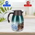 thumbnail image 5 of SSAWcasa Thermal Coffee Carafe Dispenser Large Capacity 68oz Stainless Steel Thermos Flask Unbreakable Double Wall Vacuum Water Tea Pot Beverage Pitcher for Party(Green), 5 of 6