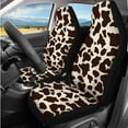 thumbnail image 2 of HUIACONG Cow Print Seat Covers for Cars for Women Full Set Cute Car Accessories 14 Pcs Including Steering Wheel Cover Seat Belt Covers Arm Rest Cover Coasters Headrest Cover Keychain Universal Fit, 2 of 8