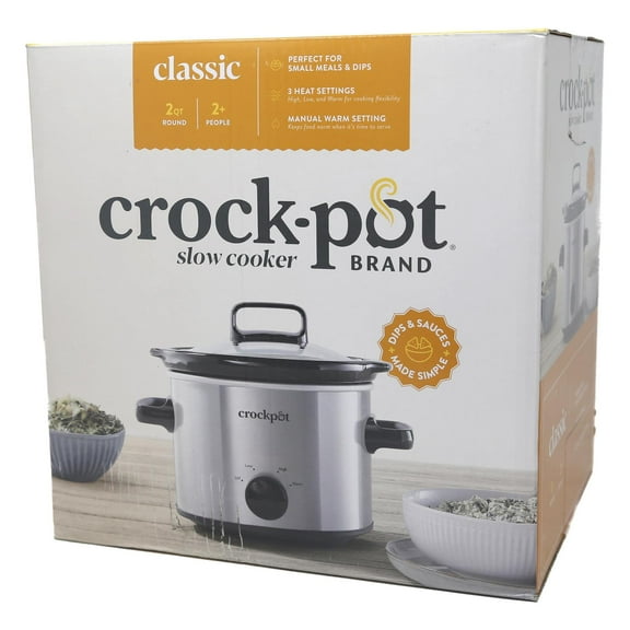 Crock-Pot 2qt Slow Cooker - Classic Stainless Steel