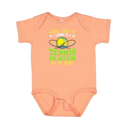 

Inktastic Future Tennis Player Like Daddy Boys or Girls Baby Bodysuit