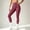 Wine, variant on Women's Solid High Waist Yoga Leggings Stretch Tight Long Pants Fashion Fitness Sports Trousers for Workout, Running and Daily Casual Wear Wine