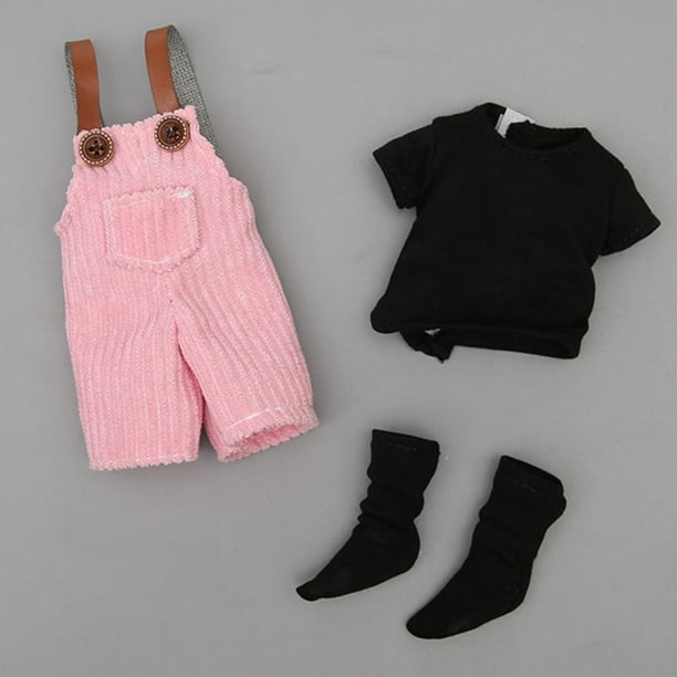 Ropa de Muñeca de Moda Casual para Niños para Muñecas BJD de 1/6 12 "a 1/4 14 Estilo casual A perfke Vestido de fiesta Ropa de muñeca