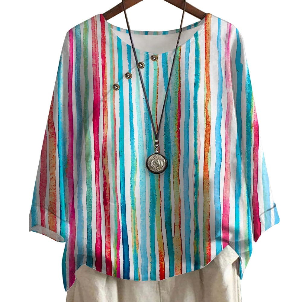 Graphic Over-sized Blouse