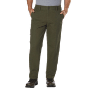 G.H. Bass Co. Mens Flat Front Canvas Terrain Pant (Green,38X36)