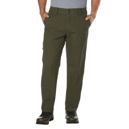 G.H. Bass Co. Mens Flat Front Canvas Terrain Pant (Green,38X36)