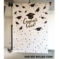 thumbnail image 5 of Graduation Photo Backdrop - Photo-Booth Background with Congrats Grad and Graduation Cap Design, White Photography, 5 of 5