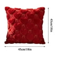 thumbnail image 2 of Valentines Day Throw Pillow Covers, Valentine Decoration Soft Plush Love Lumbar Pillow case Decorative Cushion Cover for Holiday Sofa Home Decor ( 45 * 45), 2 of 6