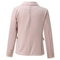 thumbnail image 4 of Vedolay Womens Fall Tops Suit Jackets for Women Casual Work Blazers Open Front Long Sleeve Fashion Slim Fit with Pockets,Pink M, 4 of 5