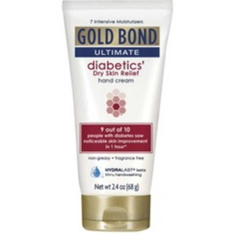Gold Bond Ultimate Diabetic Dry Skin Relief Hand Cream, 2.4 oz (Pack of