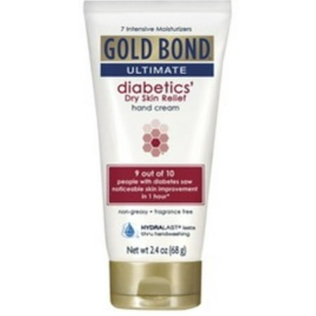 Gold Bond Ultimate Diabetic Dry Skin Relief Hand Cream, 2.4
