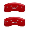 thumbnail image 2 of MGP 4 Caliper Covers Engraved Front & Rear MGP Red finish silver ch, 2 of 4