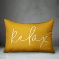 thumbnail image 2 of Creative Products Relax Thin Script Yellow 14x20 Indoor / Outdoor Pillow, 2 of 8