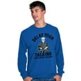 thumbnail image 3 of Delay Talking Until After Game Sports Men's Big & Tall Long Sleeve Graphic Tee Brisco Brands 2X, 3 of 5